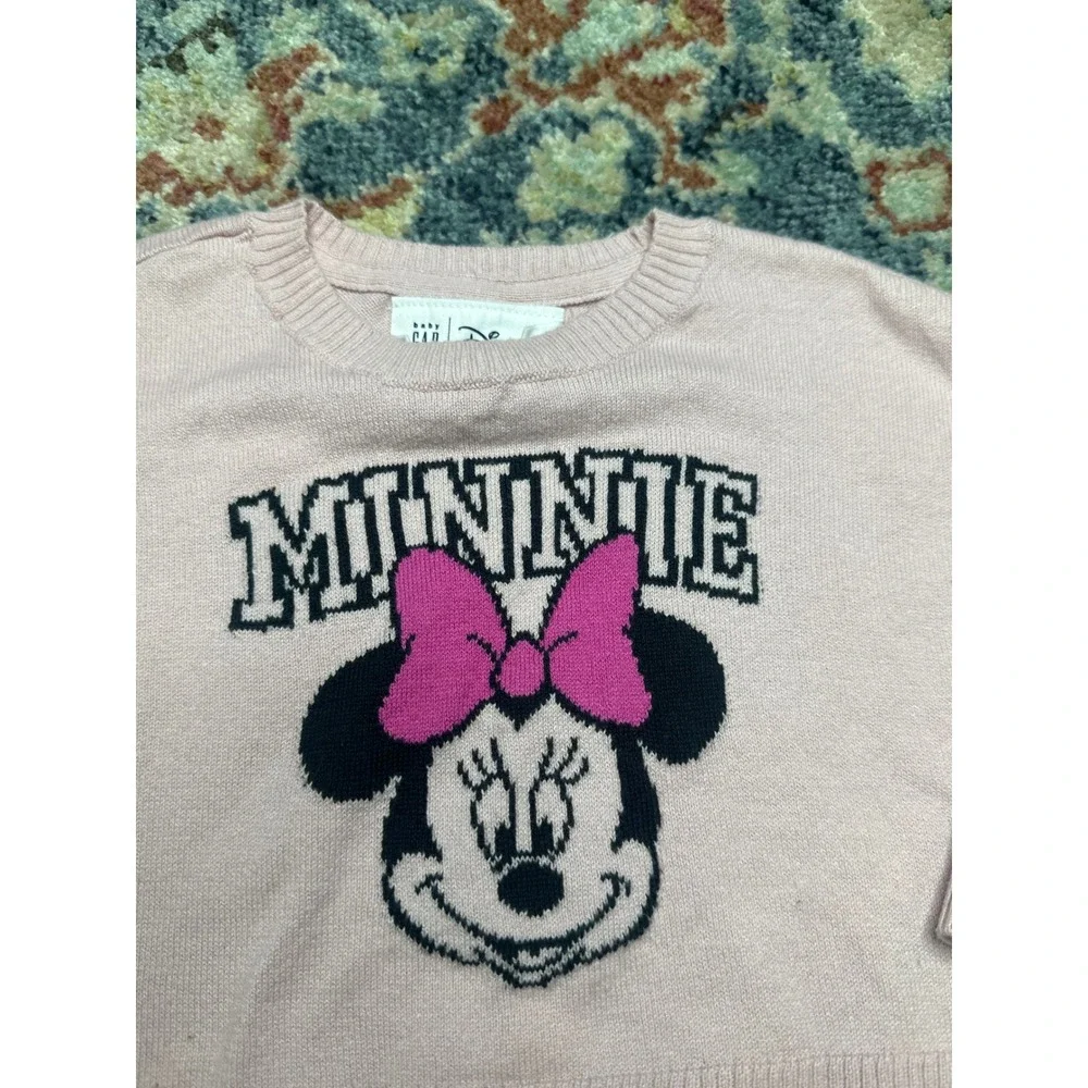 Baby Gap Disney Minnie Mouse Sweater Cat & Jack Skirt Set‎ Girls 12M Pink